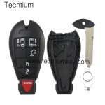 433Mhz ID46&7953 Chip FCC:5026591AK IYZ-C01C/M3N5WY783X keyless 5+1 button remote key for Chrylser,Jeep,Dodge