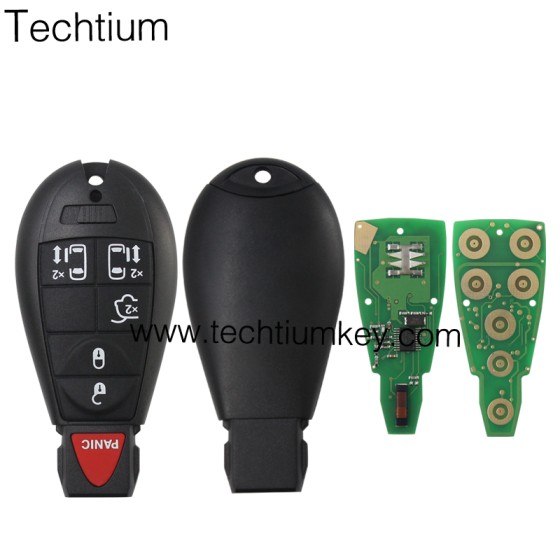 433Mhz 7961&46 Chip FCCID: GQ4-53T 5+1  button remote key for Chrylser,Jeep,Dodge