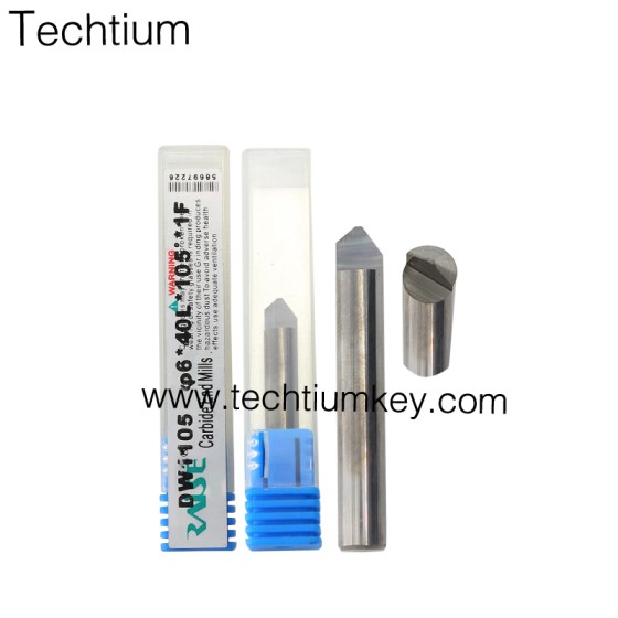 Aftermarket general 105° Single side Carbide end mills cutter  for All automatic key cutting machine(V8/X6,SEC-E9,CONDOR,A7)