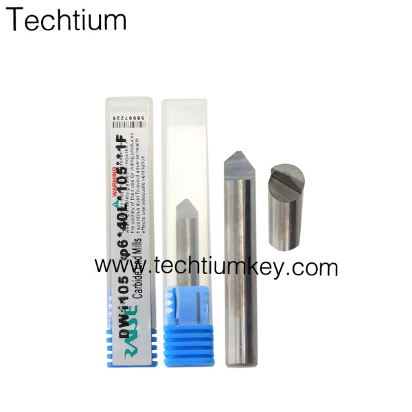 Aftermarket general 105° Single side Carbide end mills cutter  for All automatic key cutting machine(V8/X6,SEC-E9,CONDOR,A7)