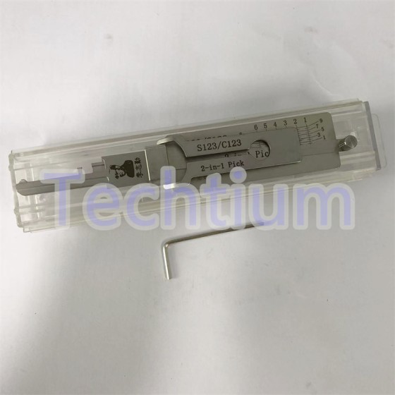 S123/C123 Original Lishi 2in1 Pick Decoder for Schlage Locks