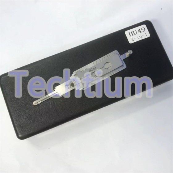 HU49 ignition Original Lishi 2 in 1 lock pick decoder for cars using #01 blade(VW Jetta,SANTANA,B4,Audi)