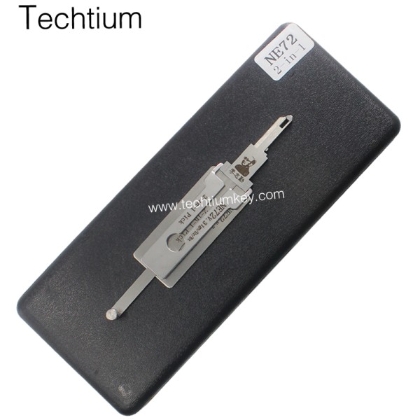 NE72 ignition Original Lishi 2 in 1 lock pick decoder for Citoren/Peugoet/Renault 206 207 NE72 blade