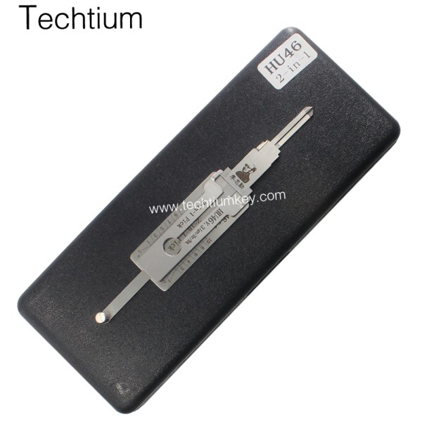 HU46 ignition Original Lishi 2 in 1 lock pick decoder for All cars that using HU46 blade Opel,Antara,Sail,Daewoo