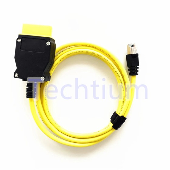 without CD Yellow color ENET ICOM (Ethernet to OBD) Interface Cable Coding For BMW F-Series