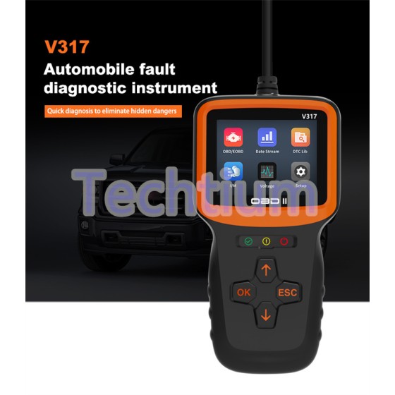 V317 Automobile fault   Diagnostic tool (Englishi,German,Italian,Dutch,Frech,Spainsh,Russian）