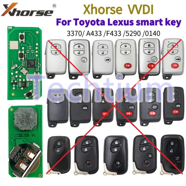 XSTO03EN XM38 Xhorse VVDI Universal Remote only PCB Support Toyota immobilizer type:8A/4D/4A
