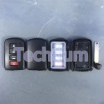 3+1 Button key shell for XSTO01EN
