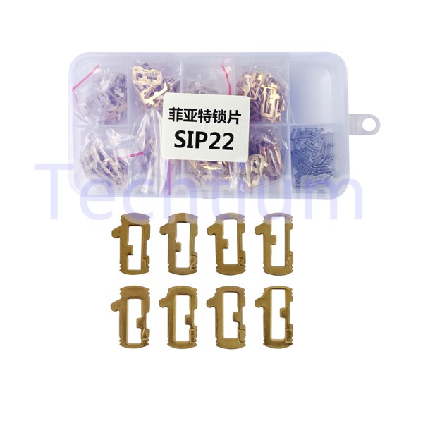 Fiat SIP22 1,2,3,4,A,B,C,D lock plate 50pcs each, total 200pcs （Material:copper ,better than Iron)
