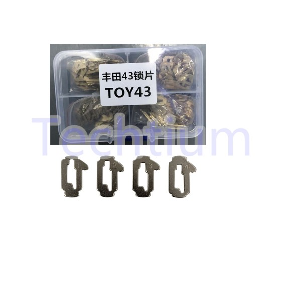 Toyota TOY43 1,2,3,4 lock plate,50pcs each,total 200pcs（Material:copper ,better than Iron)