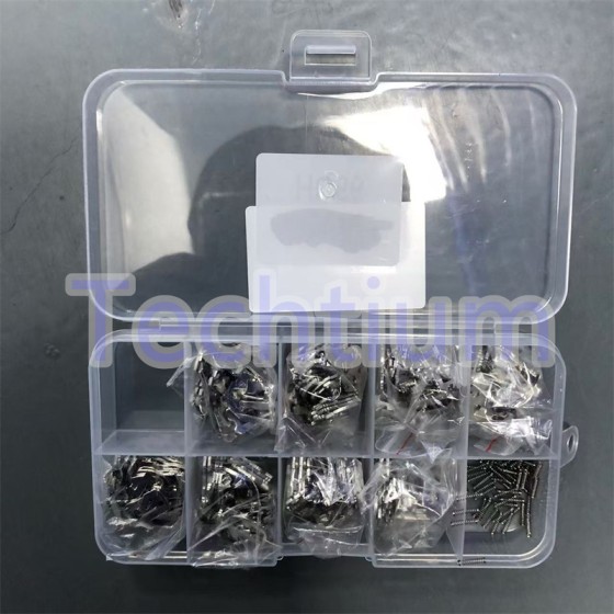 BMW/Peugeot HU92 Lock container,it has 1,2,3,4 and 11,12,13,14 lock plate 25pcs each,total 200pcs lock plate（Material:copper ,better than Iron)