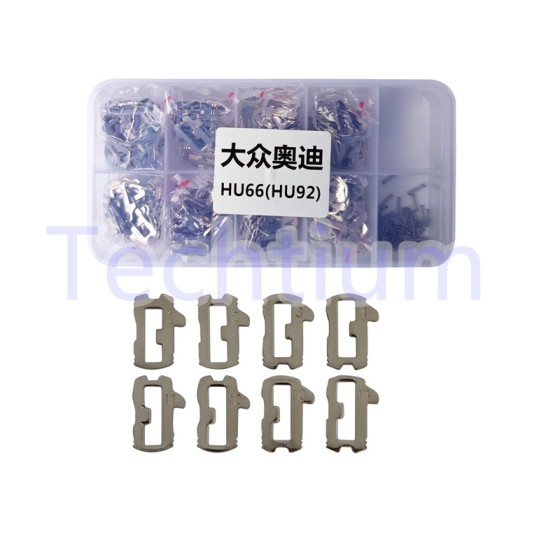 Audi VW HU66 Lock parts container,it has 1,2,3,4 and 11,12,13,14 Lock plate 25pcs each,total 200pcs lock plate（Material:copper ,better than Iron)