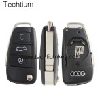 3 button remote flip key shell for Audi
