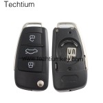 3 button remote flip key shell for Audi