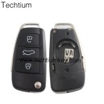 3 button remote flip key shell for Audi