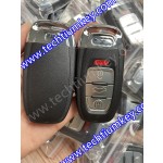HU66 blade with battery clamp 3+1 button smart key cover for Audi