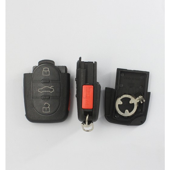 1616 battery holder 3+1 button remote key shell for Audi