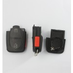 2032 battery holder 2+1 button remote key shell for Audi