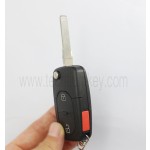 2032 battery holder 2+1 button remote key shell for Audi
