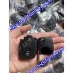 1616 battery holder 2+1 button remote key shell for Audi