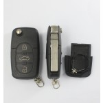 2032 battery holder 3 button remote key shell for Audi