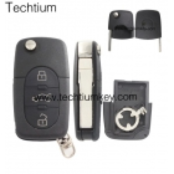 1616 battery holder 3 button remote key shell for Audi
