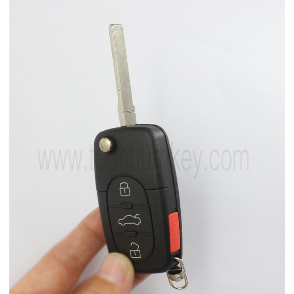 315MHz 48 chip 4D0837231M MYT8Z0837231 3+1 button remote key for Audi