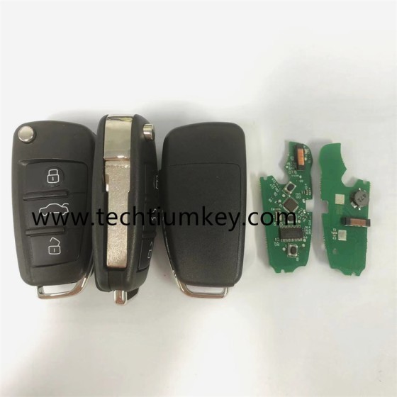 433Mhz MQB48 Chip keyless KYDZ 3 button remote key for Audi Q3,A1