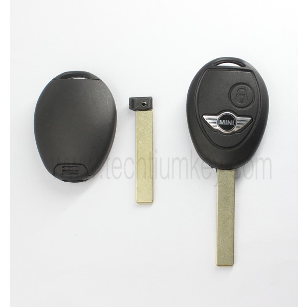 without words on back 2 button remote key shell for BMW Mini