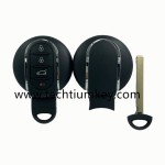 without words on back 4 button remote key shell for BMW Mini