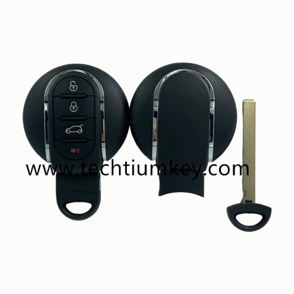 without words on back 4 button remote key shell for BMW Mini