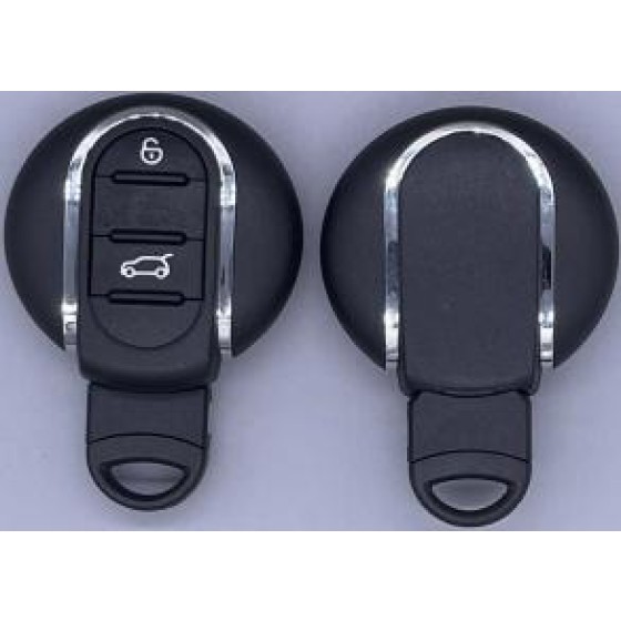 without words on back 3 button remote key shell for BMW Mini