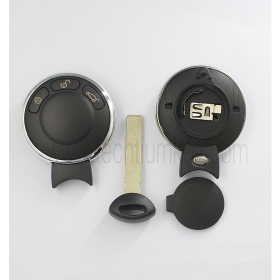 with battery clamp 3 button remote key shell for BMW MINI