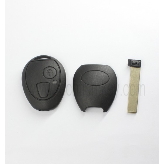 without words on back 2 button remote key shell for BMW Mini