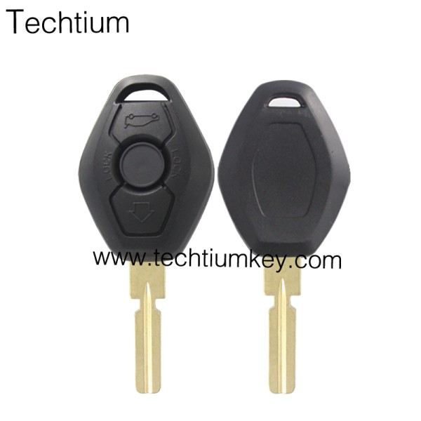 No Words on back 4 track blade 2 button remote key shell for BMW