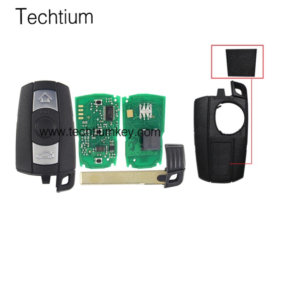 868MHz PCF7945&ID46 Chip CAS3+ keyless go and keyless entery 3 button remote key for BMW