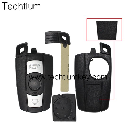 868MHz 7953&46(HITAG2) Chip CAS3 Key slot start 3 button remote key for BMW