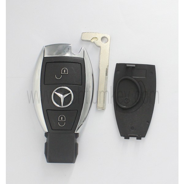 1 battery holder 2 button remote key shell for Mercedes Benz
