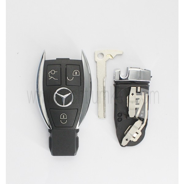 2 battery holder 3 button remote key shell for Mercedes Benz