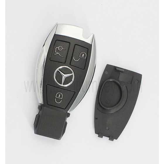 1 battery holder 3 button remote key shell for Mercedes Benz