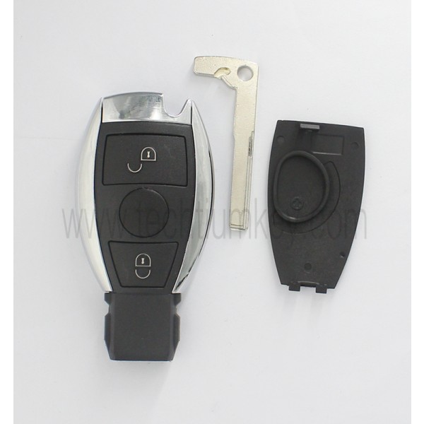 1 battery holder 2 button remote key shell for Mercedes Benz