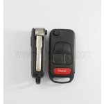 2 track blade 3+1  button remote key shell for Mercedes Benz
