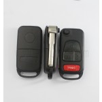 2 track blade 3+1  button remote key shell for Mercedes Benz