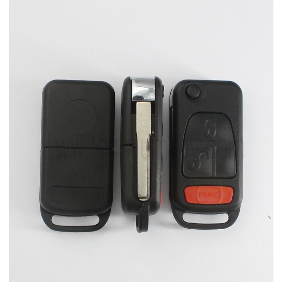 2 track blade 2+1 button remote key shell for Mercedes Benz