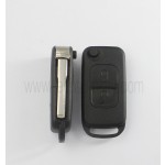2 track blade 2 button remote key shell for Mercedes Benz