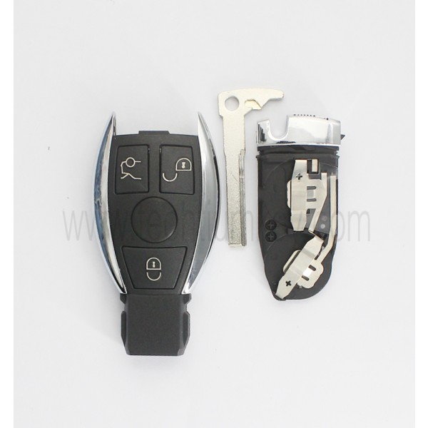 2 battery holder 3 button remote key shell for Mercedes Benz