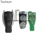 433Mhz BGA (2 batteries) can be programmed repeatly 3 button remote key for Mercedes Benz