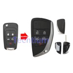 5-Tasten-Remote Flip Key Shell für Buick,Chevrolet