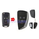 4-Tasten-Remote Flip Key Shell für Buick,Chevrolet