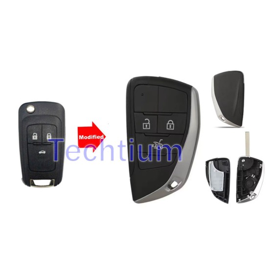 3-Tasten-Remote Flip Key Shell für Buick,Chevrolet